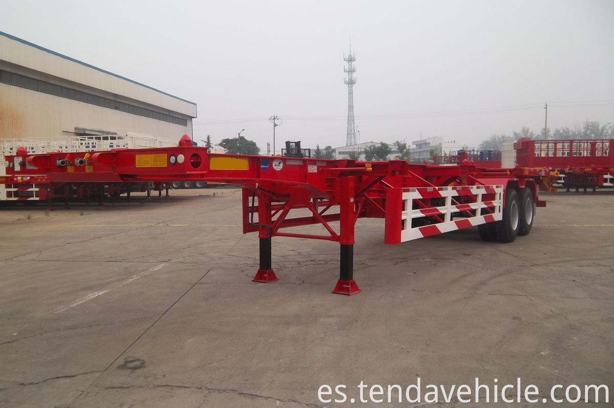 20ft Container Skeleton Chassis Trailer